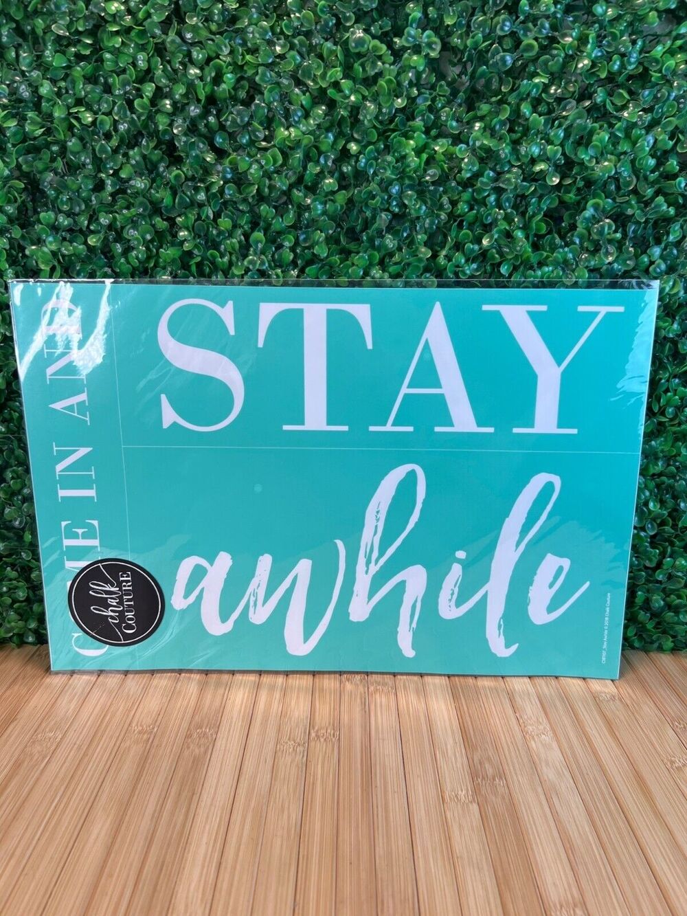 New Chalk Couture Stay Awhile C181107 RETIRED Size C 12"x18" Craft Gift